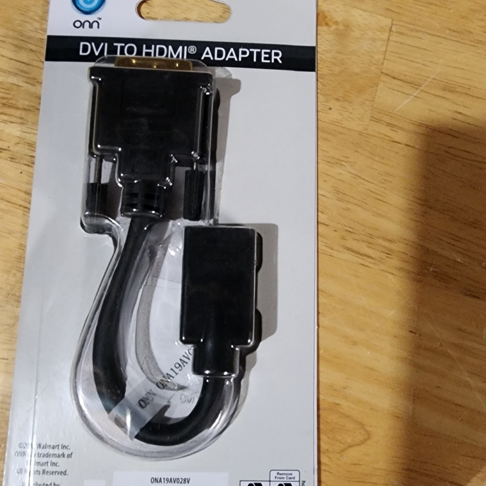 NWT ONN DVI TO HDMI cable